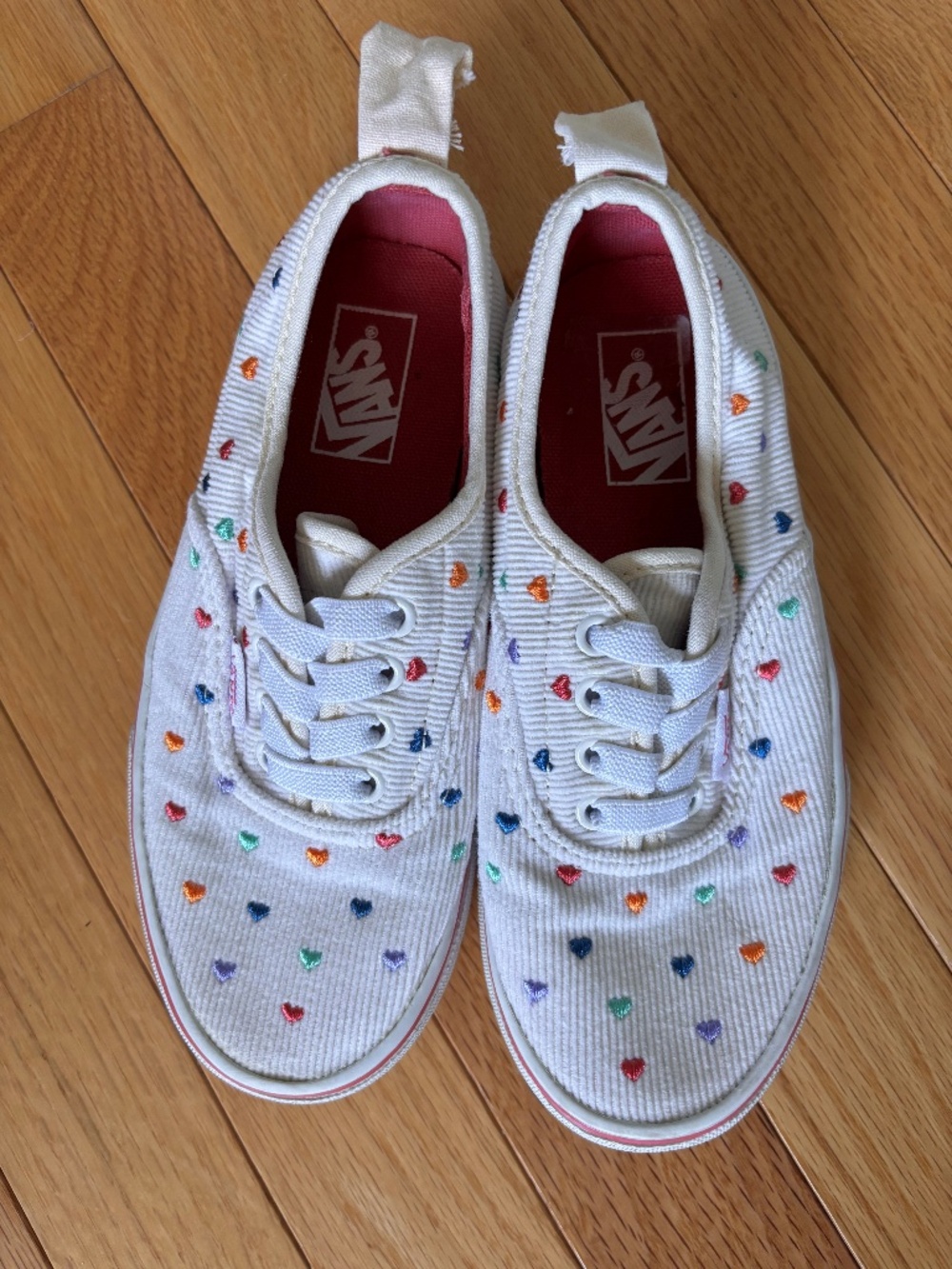 Vans corduroy heart sneakers